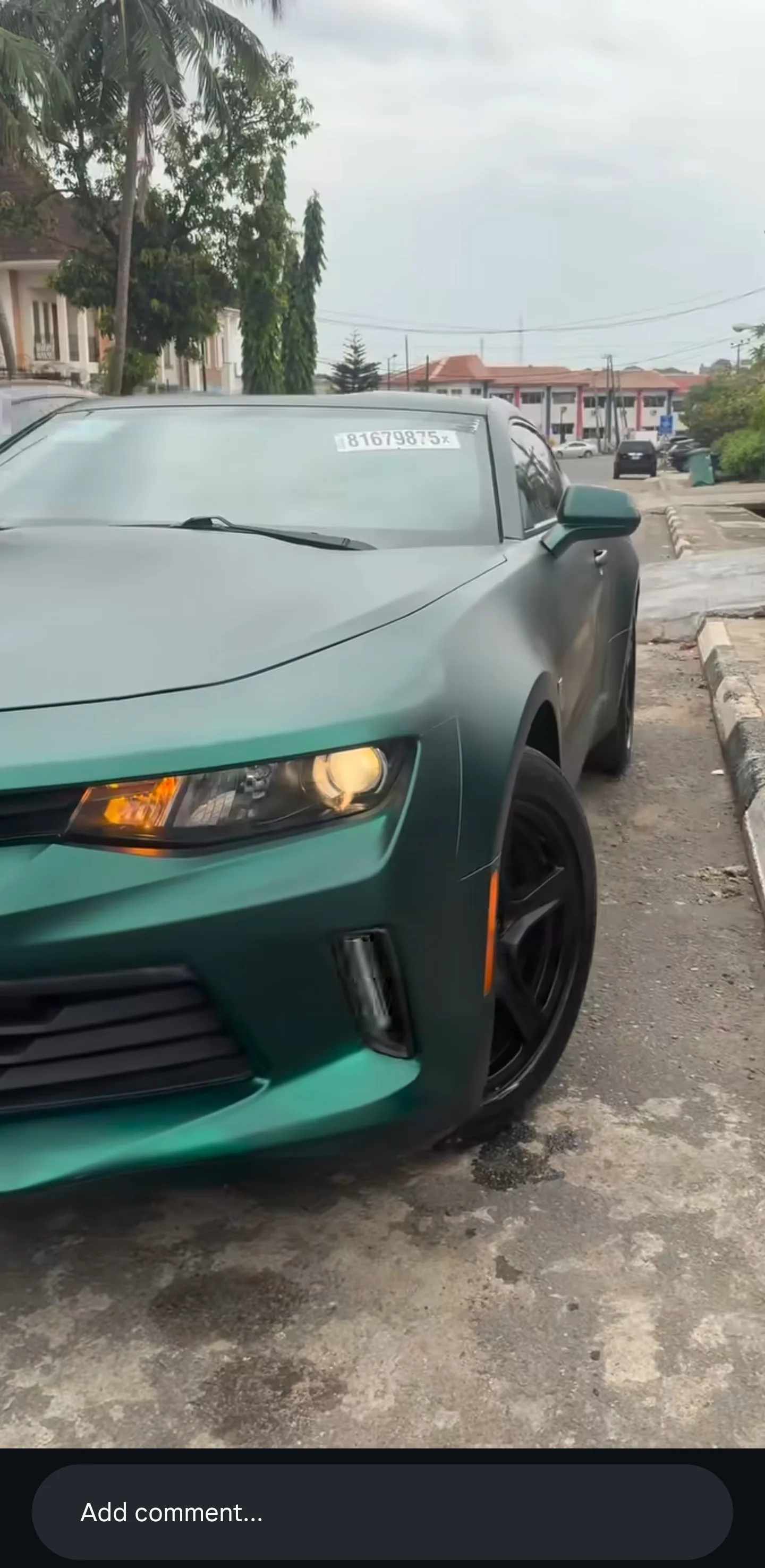 Chevrolet Camaro Wrap Nigeria: From Factory Grey to Matte British Racing Green in Lagos